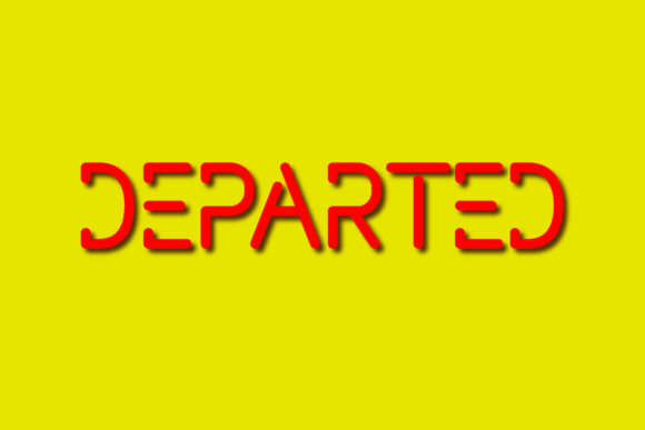 Departed: A Modern Display Font for Editorial Design
