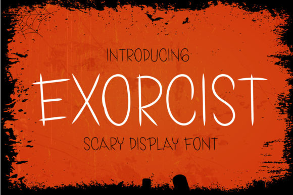 Exorcist Font: A Spooky Display Typeface for Handmade Creations
