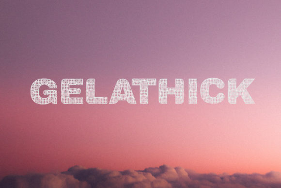 Gelathick: A Modern Display Font for Small Business Branding