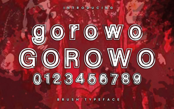 Gorowo: A 3D Display Font for Modern Web Design