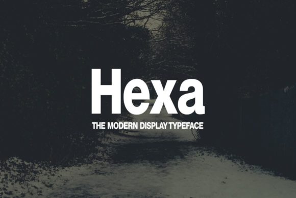 Hexa: A Modern Display Font for Craft Creations