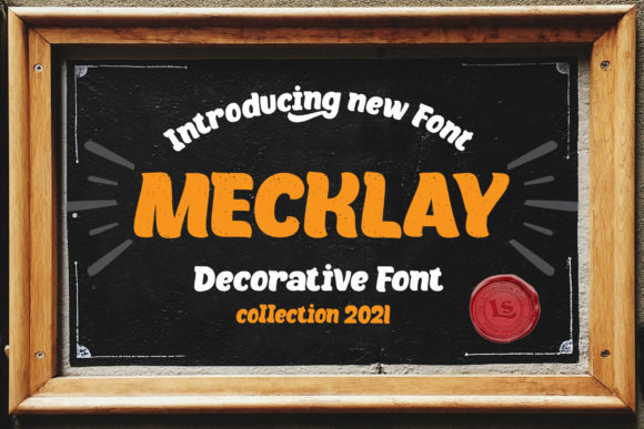 Mecklay: A Retro Display Font for Bold Web Design