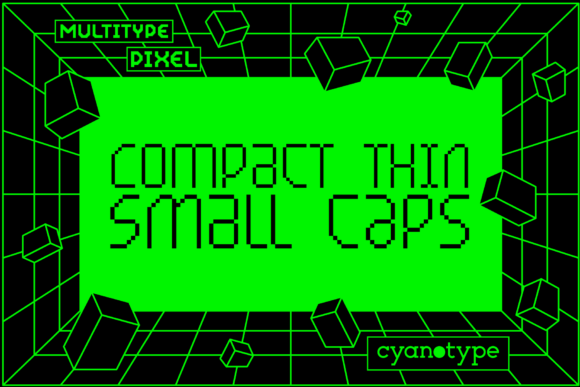 MultiType Pixel Compact Thin for Editorial Design
