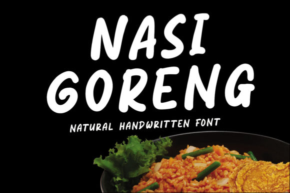 Nasi Goreng Font for Handmade Creations
