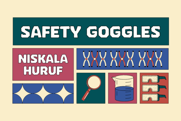Safety Goggles Font for Strong Branding