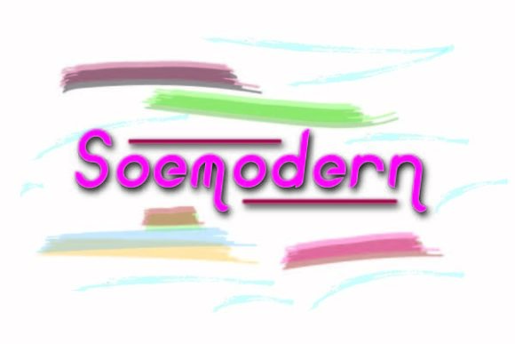 Soemodern: A Modern Display Font for Creative Branding
