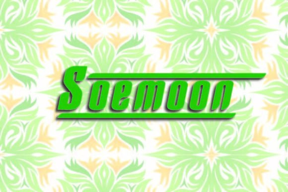 Soemoon: A Bold Display Font for Handmade Creations