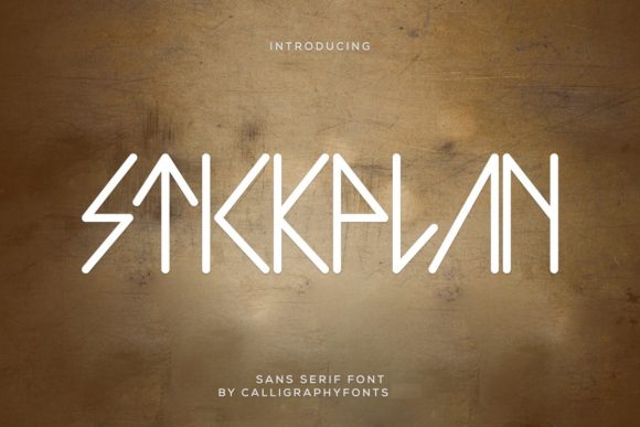 Stickplan: A Geometric Display Font for Modern Branding