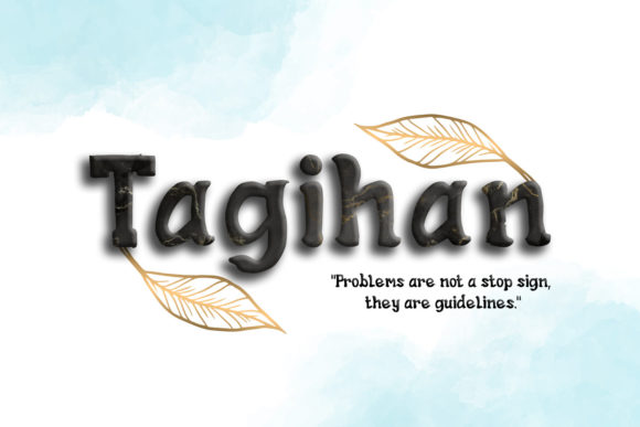 Tagihan: A Laid-Back Display Font for Digital Creativity