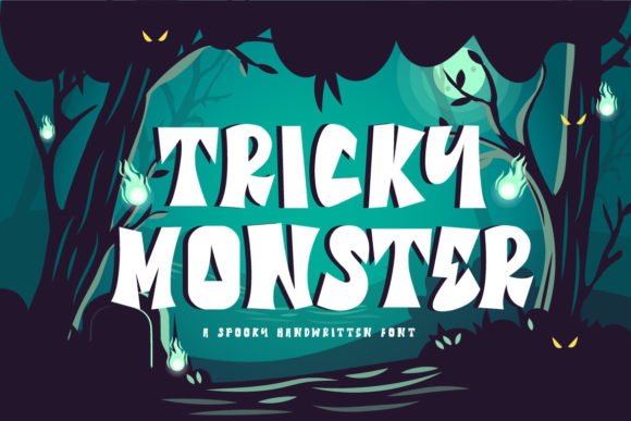 Tricky Monster: A Spooky Display Font for Web Projects