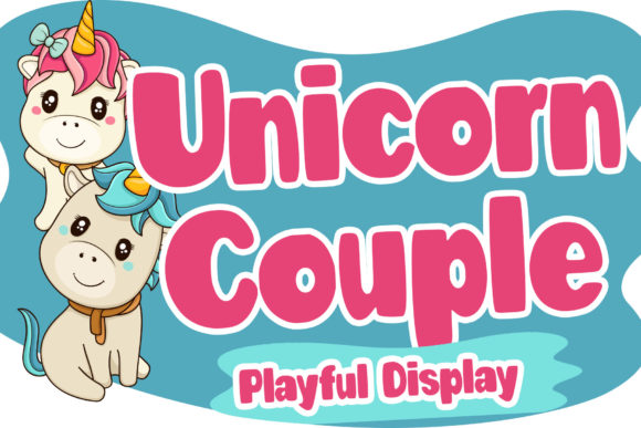 Unicorn Couple Font for Web Design