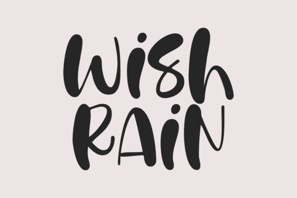 Wish Rain: A Whimsical Font for Creative Branding